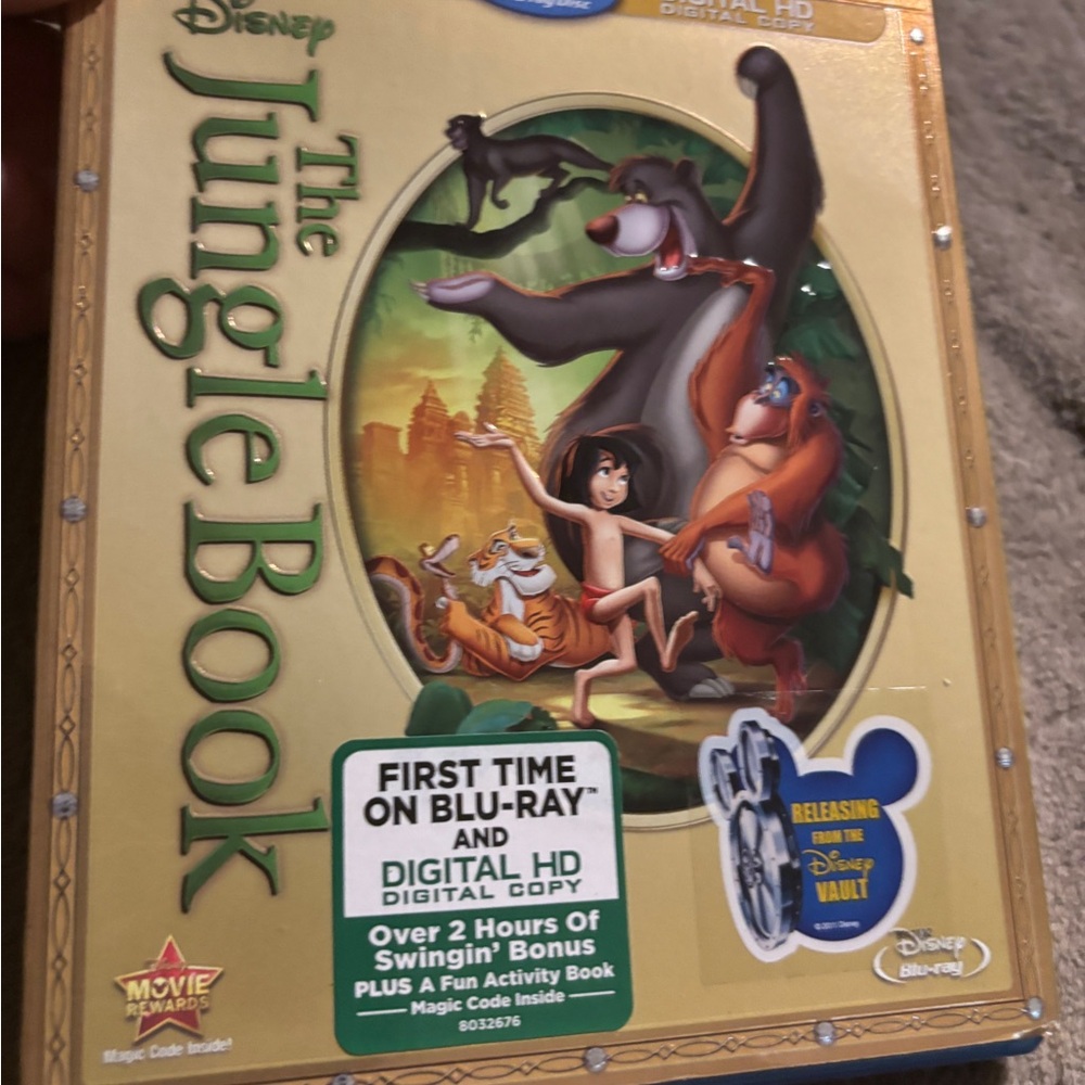The Jungle Book Blu-Ray+ DVD Disney